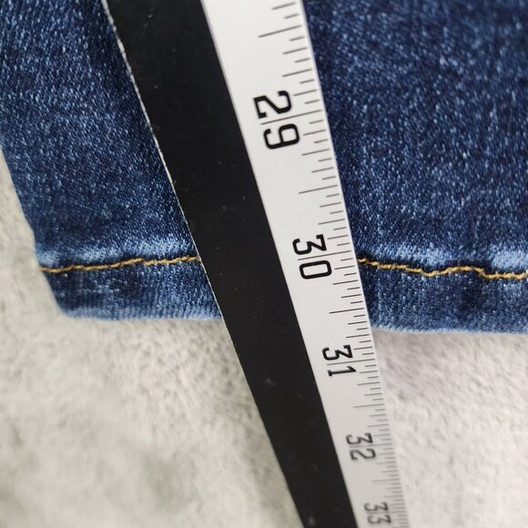 Mens RSQ Denim Blue Jeans London Skinny Distressed Cotton Blend Size 32X32 - Picture 9 of 10